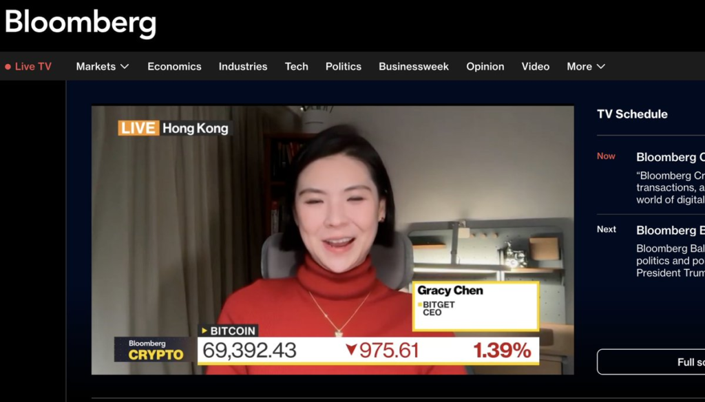 CEO Bitget Gracy Chen nhận định Bitcoin: Biến Động Là Cơ Hội Vàng 3 Năm