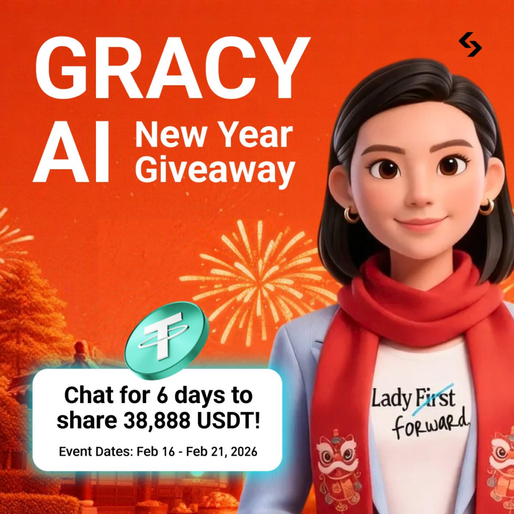 Bitget lì xì Tết AI 2026: 38.888 USDT và 'Người Bạn Đồng Hành' Gracy AI