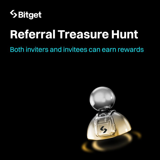 Cách kiếm tiền từ Bitget với chương trình Referral Treasure Hunt