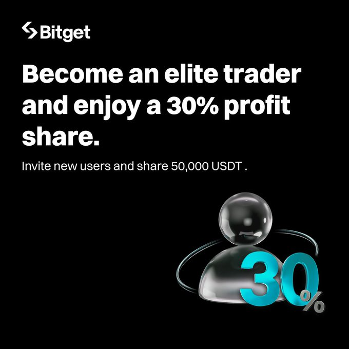 Elite Trader Bitget: Nhận Mức Chia Sẻ Lợi Nhuận 30% Ngay
