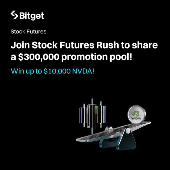 Bitget Beat the Bell: Giao Dịch Cổ Phiếu Token Hóa & Chia Sẻ $300K NVDA