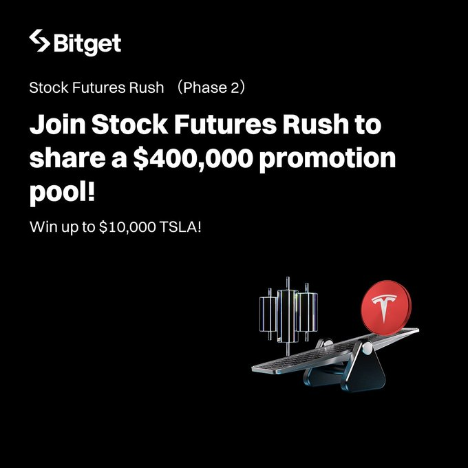 Bitget Stock Futures: Cơ Hội Nhận Đến 10.000 USD TSLA | Day 3