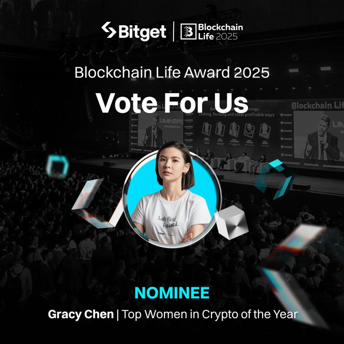 Gracy Chen Bitget nữ lãnh đạo Web3 được đề cử Top Women in Crypto 2025