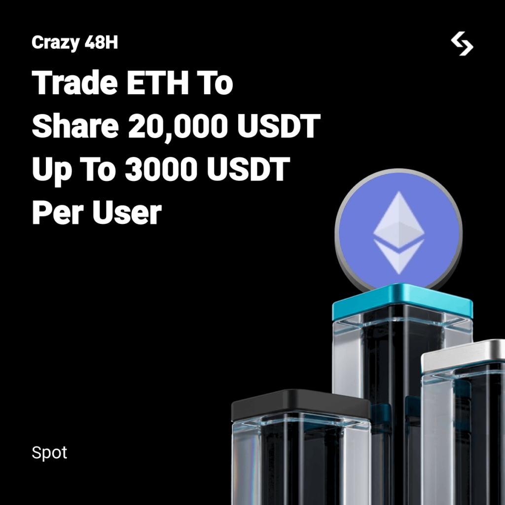 Giao dịch Ethereum trên Bitget: Cơ hội nhận thưởng 20.000 USDT