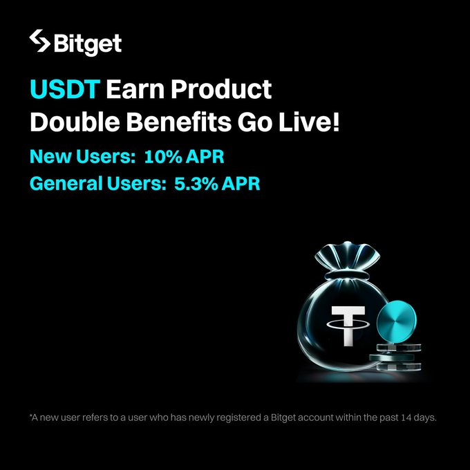 Tối Ưu Lợi Nhuận Với Bitget Earn: Lãi Suất USDT 10% APR