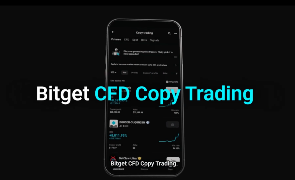 CFD Copy Trading Bitget: Giải Pháp Đầu Tư Đa Tài Sản Năm 2026