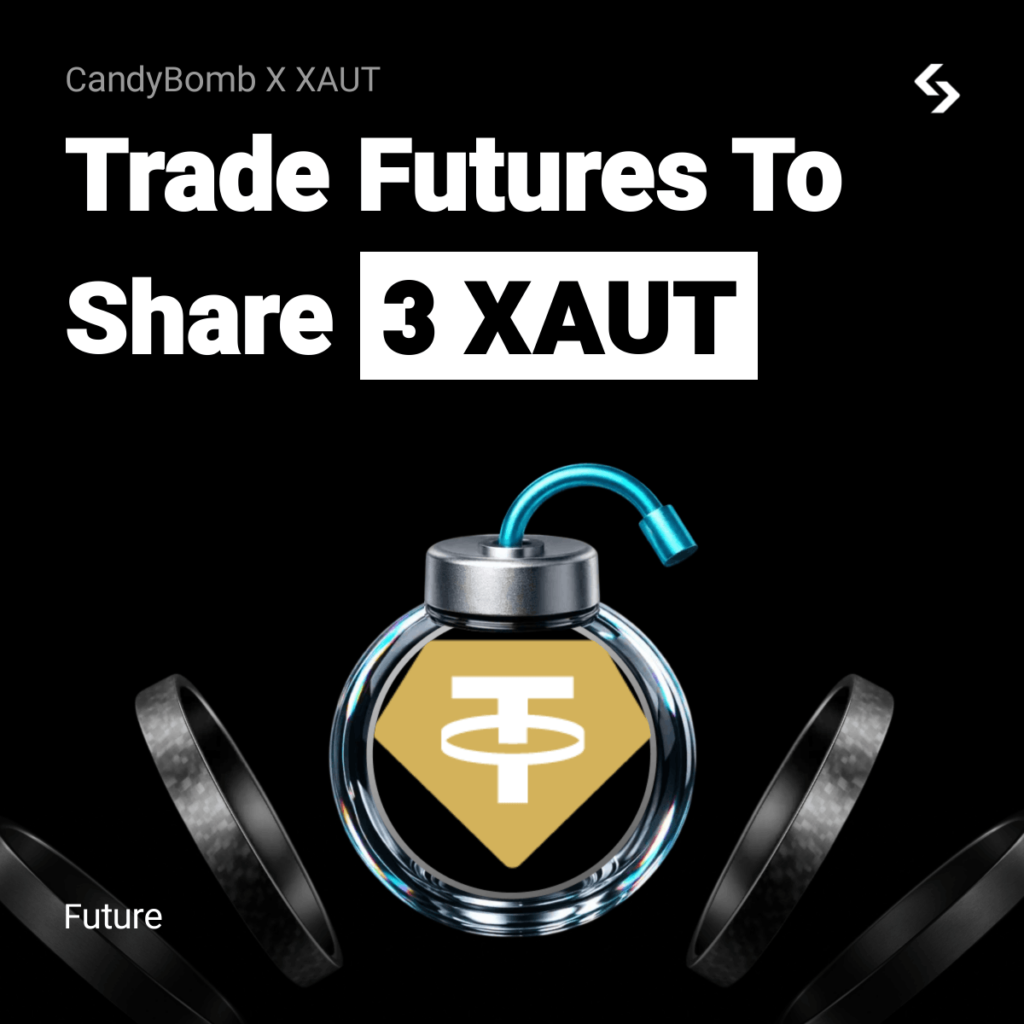 Bitget CandyBomb XAUT: Giao dịch Futures nhận thưởng Vàng XAUT