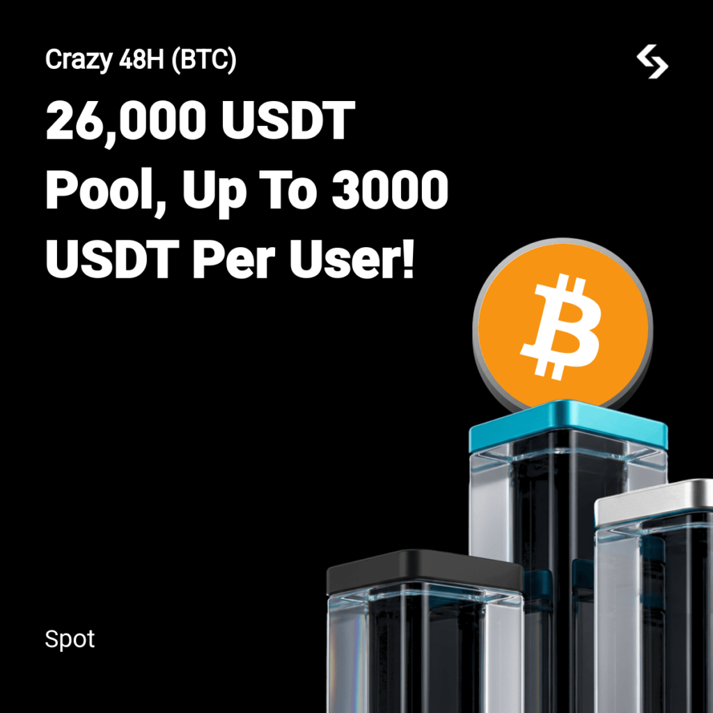 Giao dịch Bitcoin trên Bitget: 48 Giờ Sôi Động Và Quỹ Thưởng 26.000 USDT