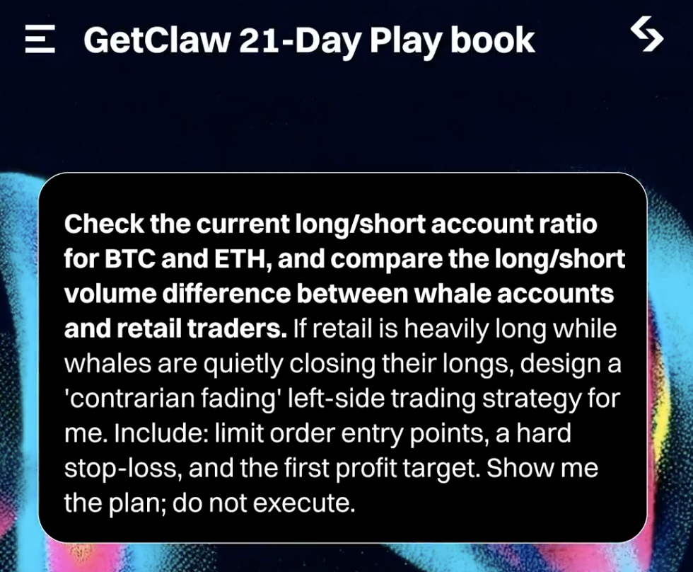 GetClaw 21-Day Playbook Challenge: Nhận thưởng 20 USDT mỗi ngày