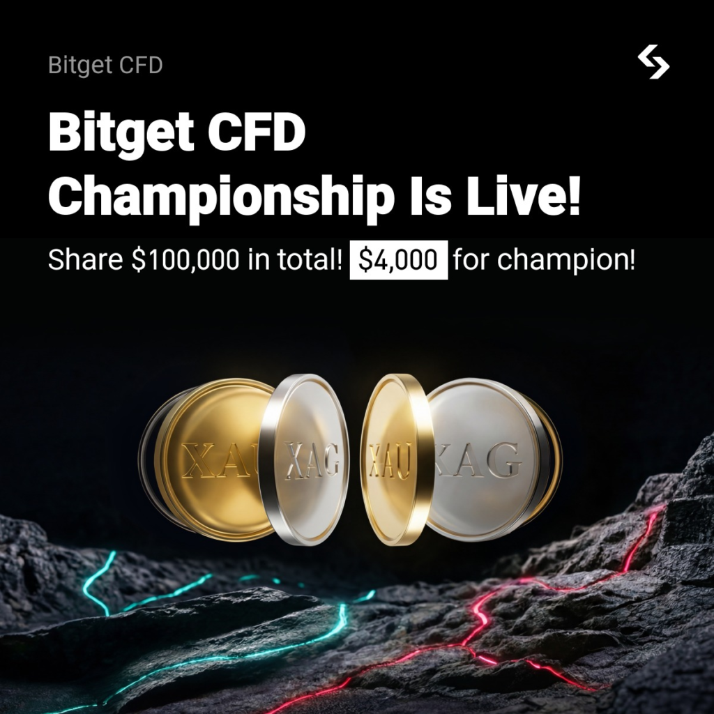 Bitget CFD Championship: Giao dịch nhận thưởng 100,000 USD