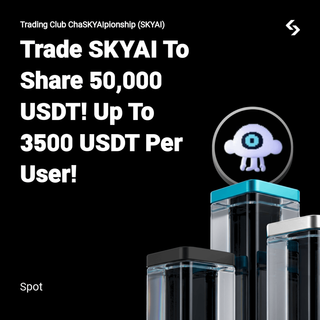 Giao dịch SKYAI: Chia sẻ quỹ 50.000 USDT tại Bitget