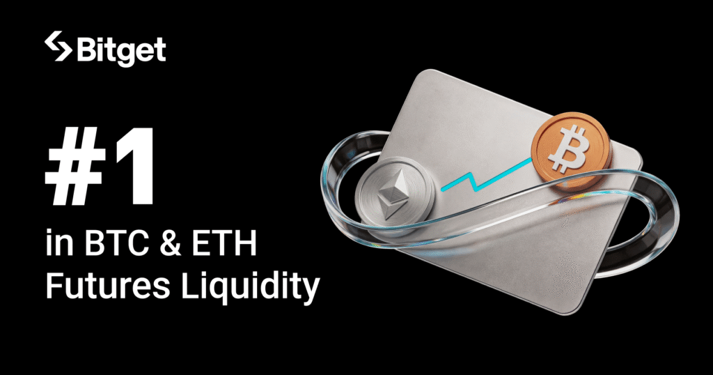 Thanh khoản Bitget dẫn đầu thị trường Futures BTC và ETH 2026